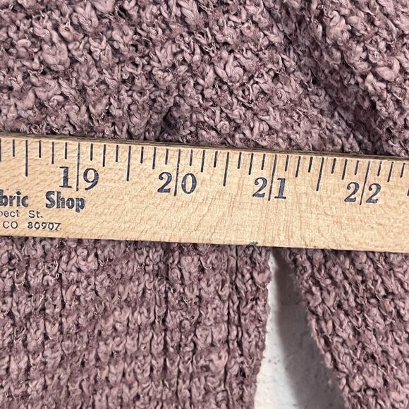 Free People By Your Side Pullover Sweater in Mauve Women Medium Cowl Neck - Picture 7 of 9